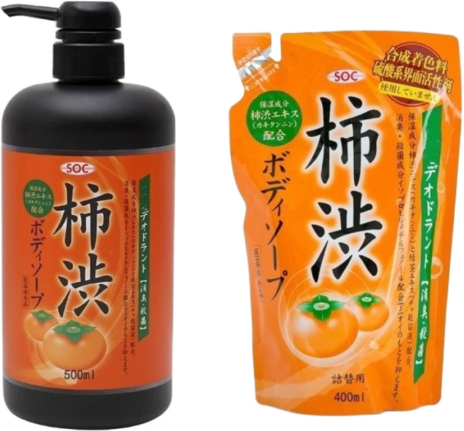 일본 단감 데오드란트 바디워시 홀애비 노인 냄새제거 땀냄새 케어 대용량 500ml 바디클렌져, 1개