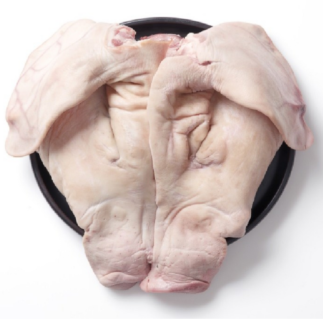 발골 생돼지머리 국내산 냉장 머리고기 뼈없는 부속 고기 관찰레 뽈항정 한마리 [돈수성찬], 2.8kg, 1개
