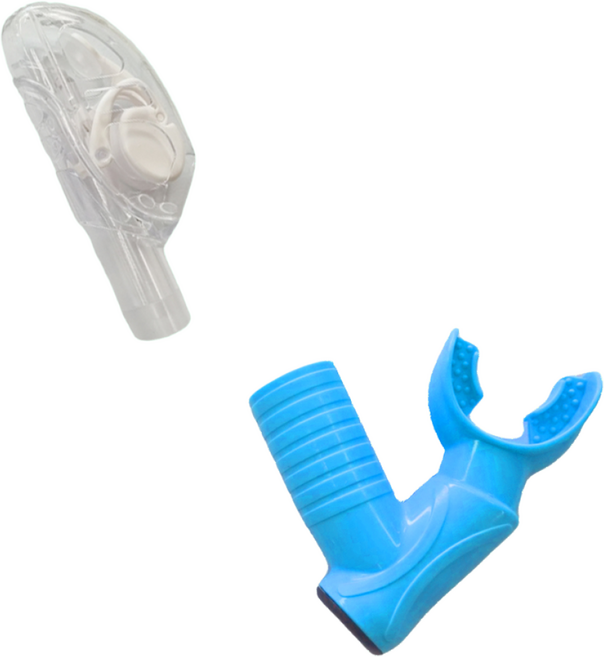 폴드래블 접는 스노쿨링 호환 물유입방지 세트 드라이탑 마우스피스 장비, 화이트