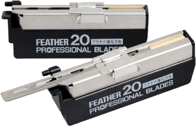 그레이거 전문가용 안전이용도 일제 FEATHER 면도날 PB20, FEATHER PB20 페더 일본정품 면도기날, 1개