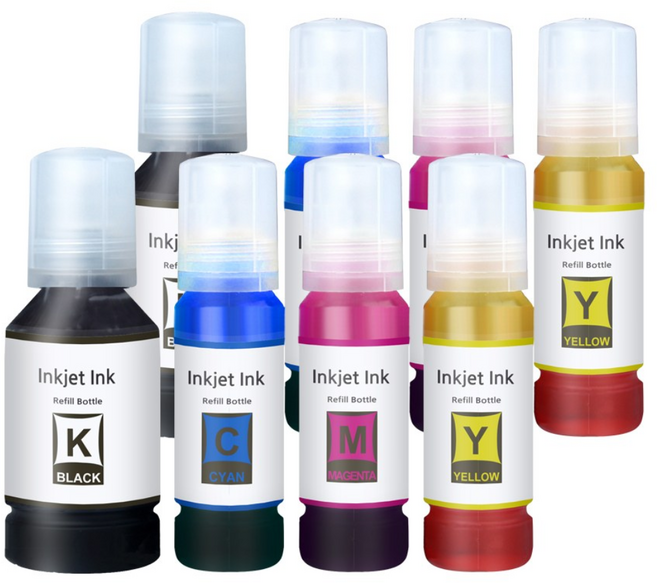 엡손 호환 T03Y L6190 L6170 L6160 L4150 L4160 무한 리필 잉크, 호환잉크 T03Y [검+파+빨+노] SET, 2개