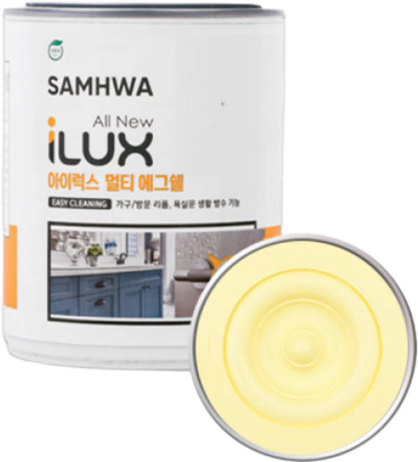 아이럭스 멀티 에그쉘 200컬러 1L 가구 방문 페인트, 191.레몬에이드, 1개