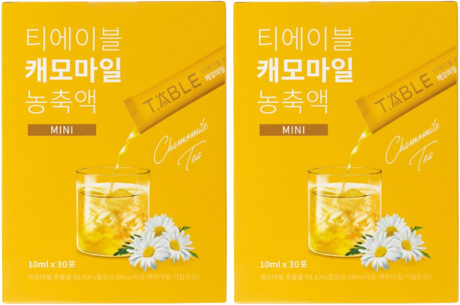 티에이블 캐모마일티 농축액 mini, 600g, 1세트, 60개입