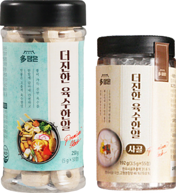 [다담은] 더진한 육수 한알/더진한 육수한알 사골 (2세트), 280정, 192g