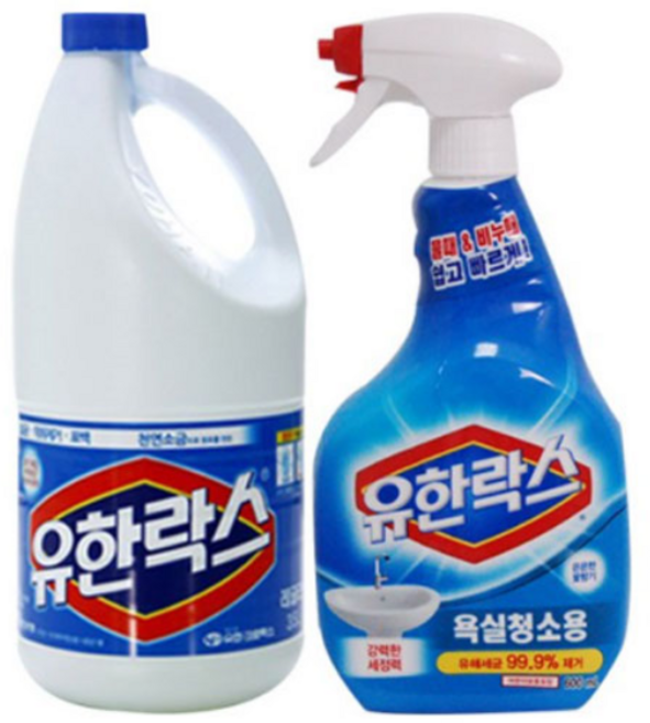 유한락스 레귤러 2L+욕실세정제 600ml, 2세트