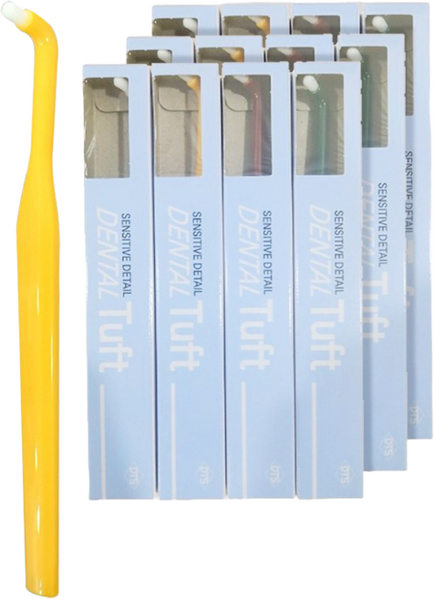 덴탈터프트 첨단칫솔 TR 짧은돔형, 20개입, 1세트