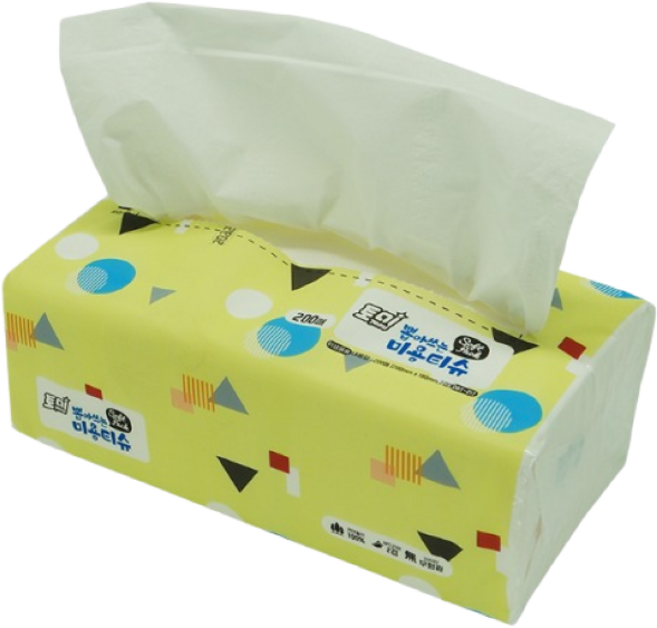 토미 뽑아쓰는 팝업티슈 2겹 200매 X 12개 미용티슈