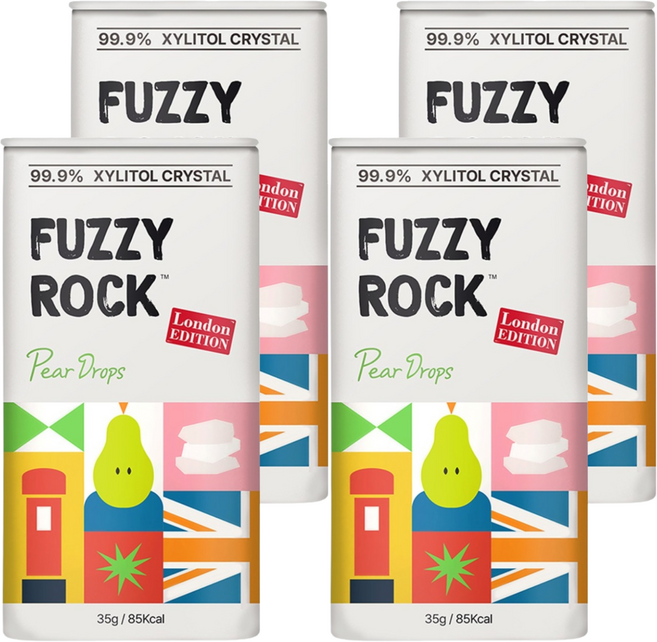퍼지락 자일리톨 크리스탈 캔디 배향, 35g, 4개