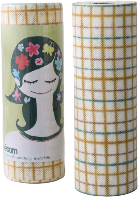 베베솜 롤행주 빨아쓰는 주방 행주 소형, 40개입, 2개