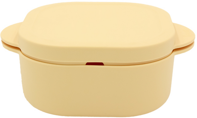 네오실리 렌지쏙찜 국산 프리미엄 실리콘 찜기 소형, 버터옐로우