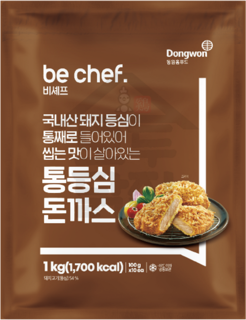 동원 홈푸드 비셰프 통등심돈까스 1kgx12봉지 BOX, 12세트, 1kg
