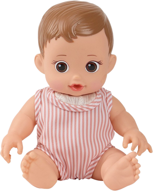 [캐스비] 플레이 응애응애 아기 인형(2739) 젖병 역할 엄마놀이 유아정서 발달완구, 1개