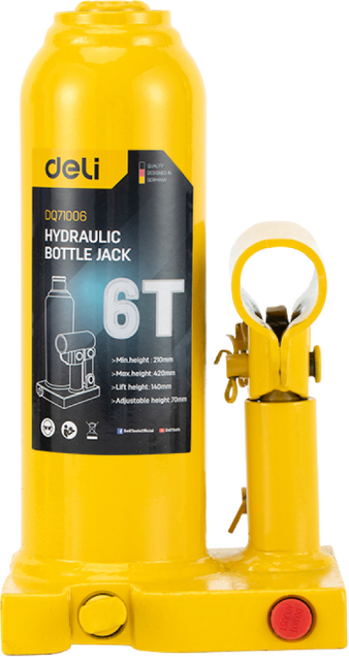 델리툴즈 유압 자키 작기 유압잭 자동차 오일잭, 유압잭_6톤 (EDQ71006), 1개