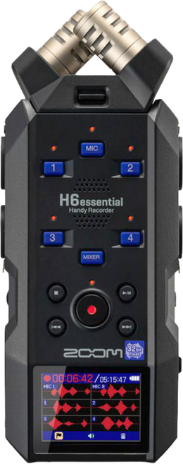 ZOOM H6essential 줌 H6에센셜 32비트 플로트 핸디 레코더 녹음기, 1개