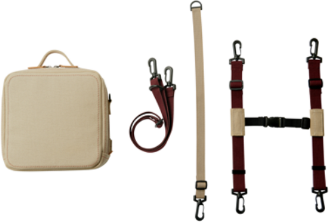 됴이 됴이백 시그니처 휴대용 부스터 겸용 미아방지 가방, 베이지, 1개