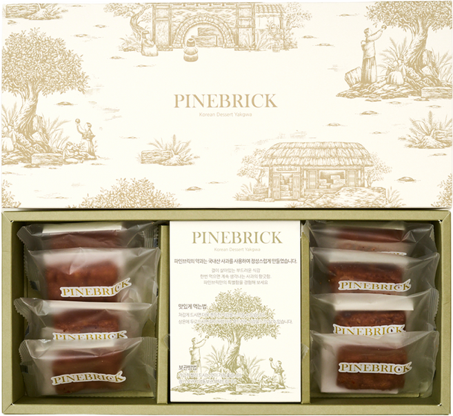 파인브릭 사과개성약과 선물세트, 12개, 38g