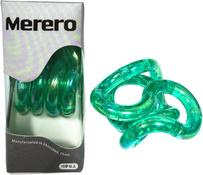 Merero 스트레스해소장난감 피젯토이 탱글 집중력 장난감 랜덤, 1개, 크리스털 그린