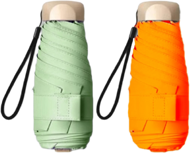 초경량 접이식 우산 가방에 쏙 들어가는 우산 출퇴근용 초소형 우산 UV 차단 휴대용 양산