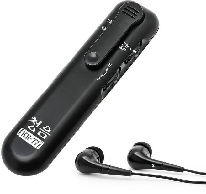 라온아띠 고성능 음향 음성증폭기 청음 KR-77 일본산 잡음제거/주파수 설정/효도선물, 1개, 1개