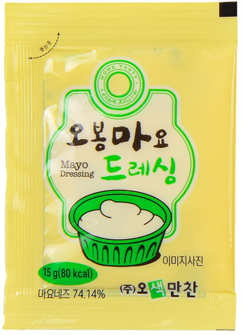 일회용소스 마요소스 15gx50ea 미니 개별소포장, 오봉마요드레싱 15gx50ea 1개