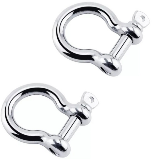 SUS 스텐 샤클 샥클 사클 슬링벨트 연결고리 견인 후크 와이어 체인 1/4 5/16 3/8 1/2, 1개