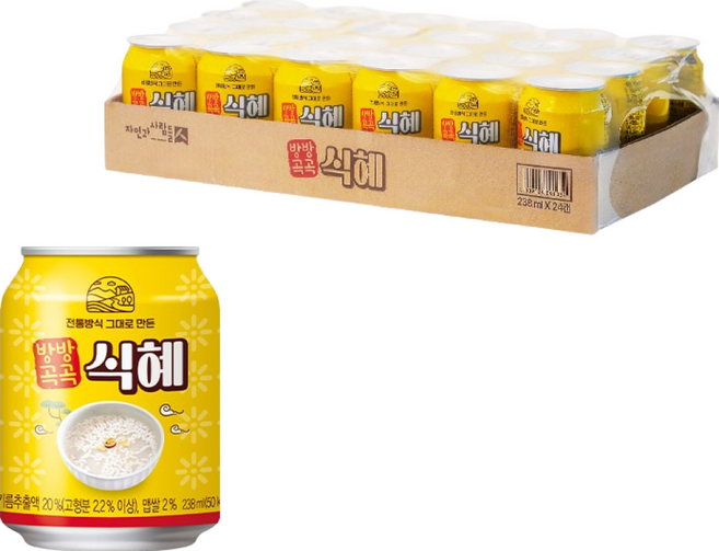 방방곡곡 전통 식혜 자연과사람들, 238ml