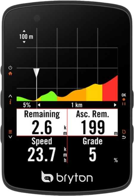 브라이튼 라이더 17 / 자전거 GPS 속도계, 1개, 17E (블랙)