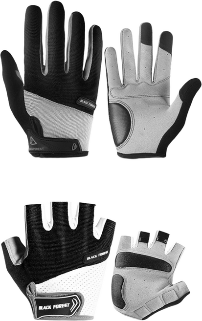 댄트클럽 충격 흡수 자전거 반장갑 + 긴장갑 1세트 2개, 라이딩블랙, 1개