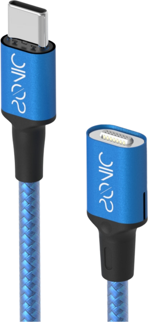 SONIC 100W PD C to C 마그네틱 자석 아이폰 갤럭시 C타입 고속충전 케이블, 케이블 1.8m(블루), 1개