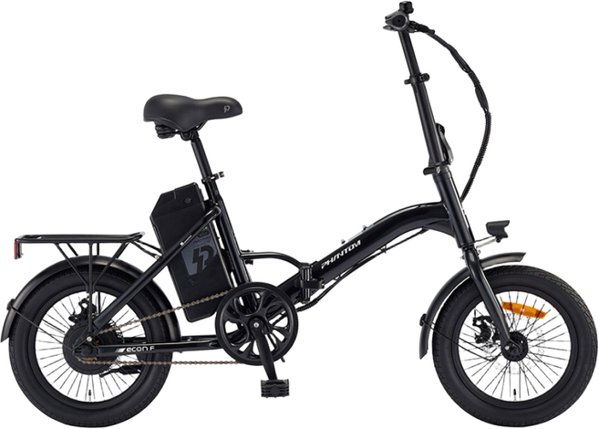 삼천리 2026 16 팬텀 이콘 F 전기자전거 도심형 출퇴근 접이식 폴딩 미니벨로, 블랙, 스틸