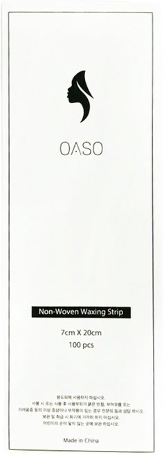 오아소 왁싱 부직포 무슬린천 100장 컷팅 7x20cm, 5개