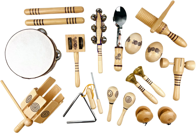므몽 프리미엄 원목 리듬악기세트 13종 세트, 1개