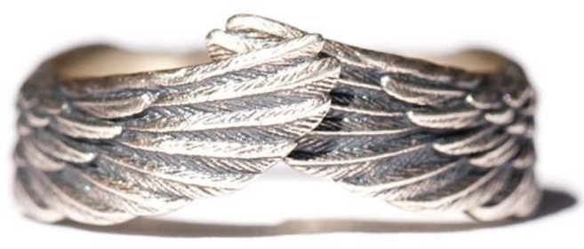 천사 날개 디자인 감성 데일리 반지