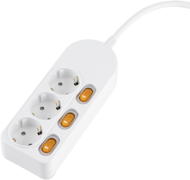 정비공 국산 멀티탭 3구 10m 과부하 차단 안전 접지 개별 스위치 멀티 콘센트, 1개