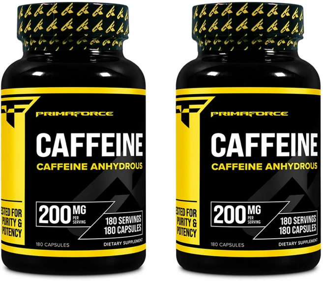 프리마포스 카페인 200mg 180캡슐 2병, 2개, 180정 - 쿠팡