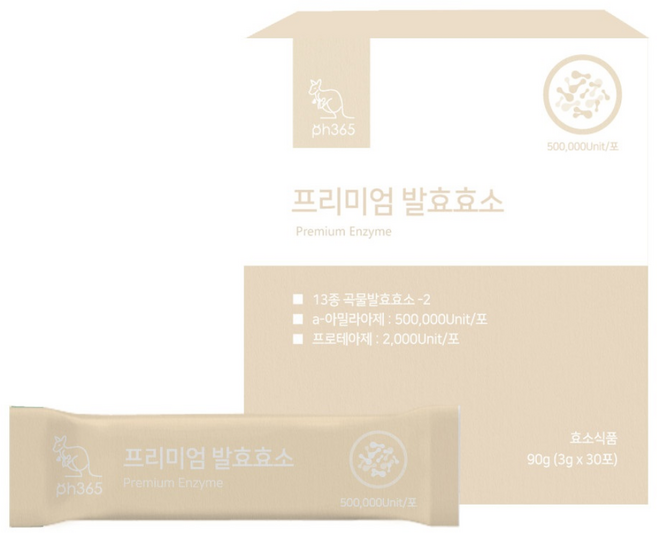 PH365 피에이치365 프리미엄 곡물발효효소 소화효소 효소제, 30개입, 30정, 1개