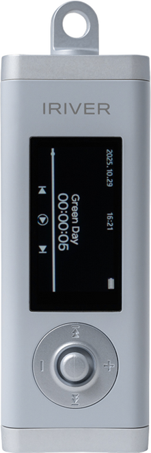 아이리버 iFP-10 레트로 MP3플레이어 64GB 블루투스 IN/OUT 컬러LCD FM라디오 음성녹음 휴대용 MP3 FLAC, 블루그레이