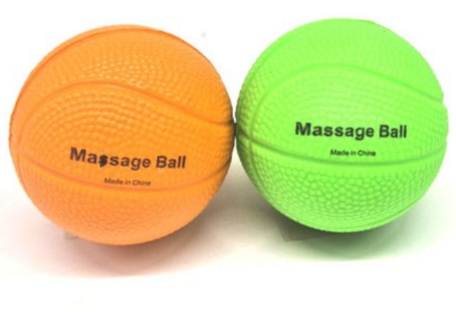 손가락 재활운동용 마사지볼 재활공 악력볼 소프트볼 주황1개+연두1개, 1개, 주황 1개+연두1개 1개