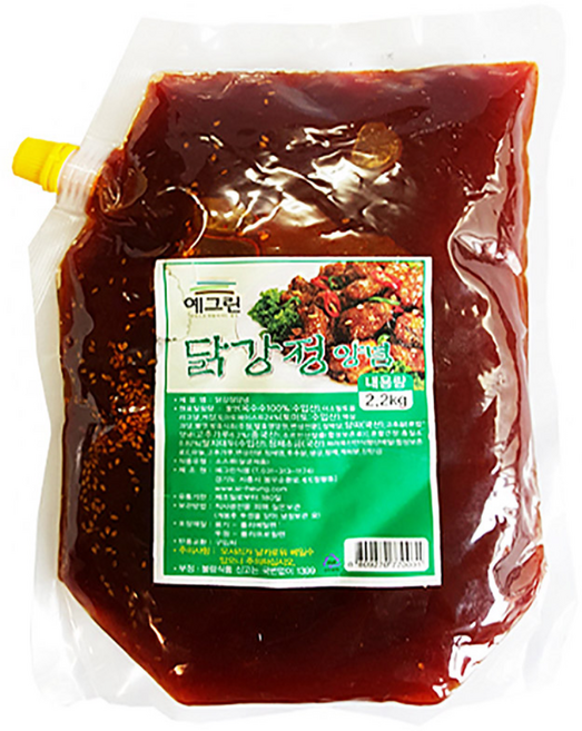 [32-1] 예그린 닭강정 양념소스 2.2kg, 1개, 2.2g