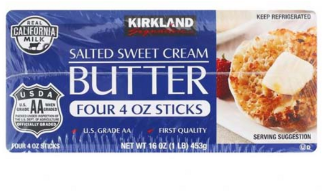 커클랜드시그니처 냉장 가염버터 453g, 1개