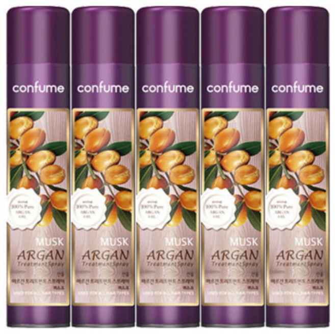 과일나라 컨퓸 아르간 머스크 트리트먼트 헤어 스프레이 300ml, 5개