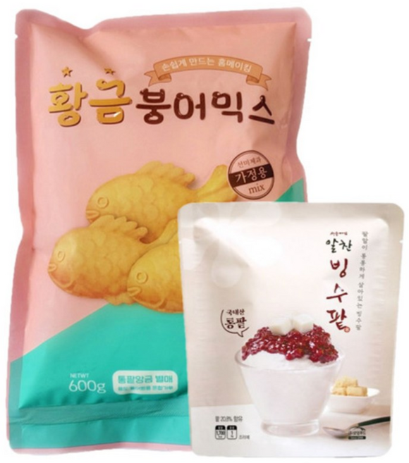 [선미c&c] 붕어빵믹스+빙수팥, 1세트