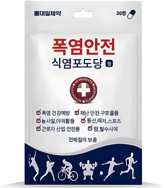 대일 식염포도당정 700mg 폭염안전예방 전해질보충, 30정, 3개
