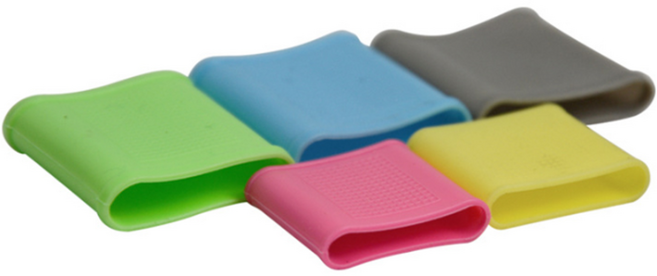 5p 실리콘 핑거 밴드 골프 손가락 마디 보호 골무 관절 아대 밴드, 그레이, 5개