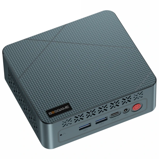 BOSGAME E2 미니피씨 3550H 16GB DDR4 512GB SSD WIN 11 Pro 미니 PC 트리플 디스플레이 지원 WiFi5 BT5.0 RJ45 LAN, E2 3550H, WIN11 Pro, 그레이 그린 - 쿠팡