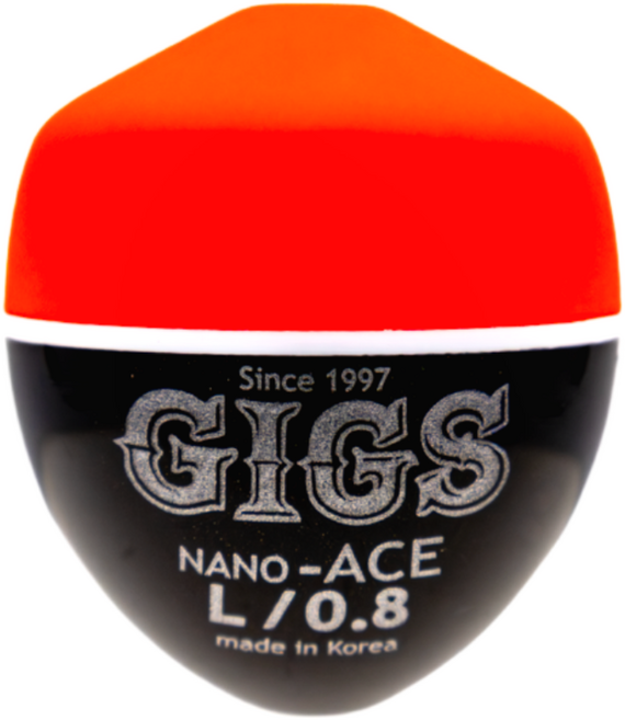 긱스코리아 나노에이스(반유동) 원투 장타찌 구멍찌 중중심 수제 고감도 바다낚시찌 찌낚시, 1개, 0.8호