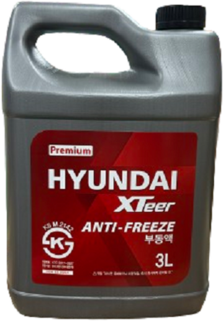 현대 엑스티어 XTeer 사계절 부동액 3L 프리미엄 부동액, 1개