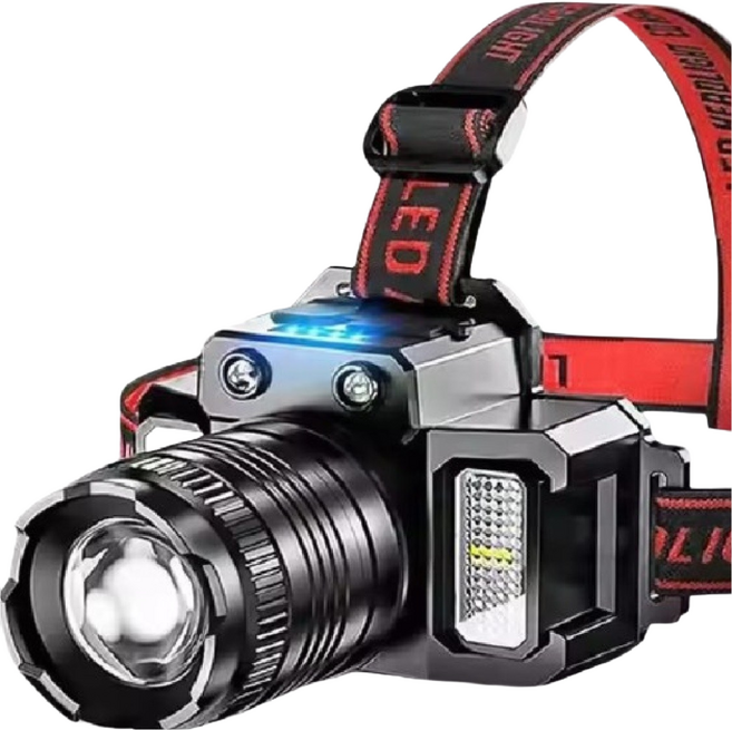 헬리우스 LED 헤드랜턴 등산 낚시 캠핑 해루질 USB 충전식, KC, 1개