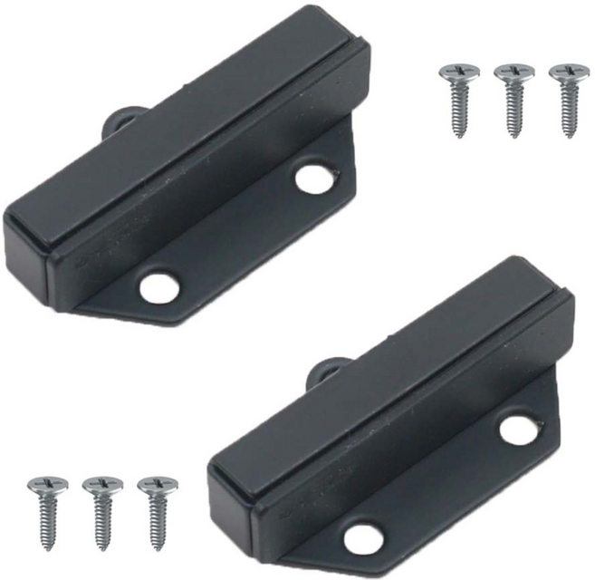 무드체인지 강화도어스토퍼 유리문 상부 스텐검정, 검정, 2개