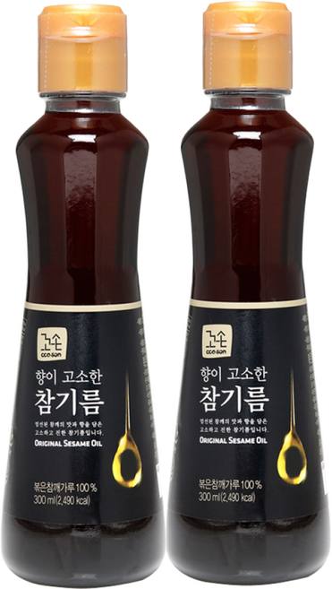 꼬손 참기름 300ml x (2), 2개
